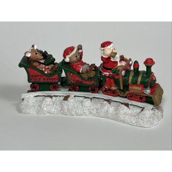 Miniature Christmas North Pole Express Santa Train By Carlton Cards 1994 B2 - Picture 3 of 7